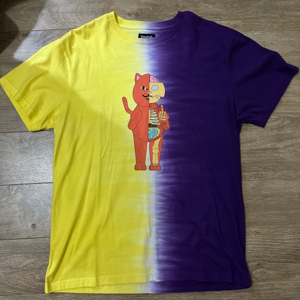 RIPNDIP TYE DYE SHIRT, size L